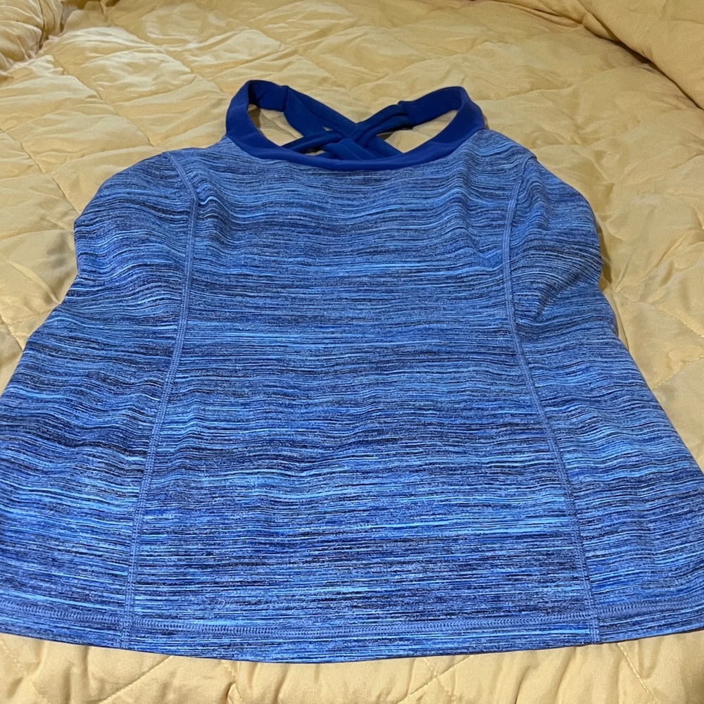 Women's Blue Sleeveless Top
